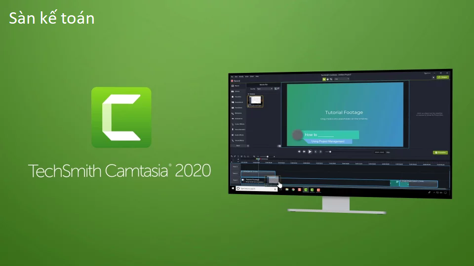 Phần mềm quay video màn hình Camtasia 9 bản đã được mở khóa