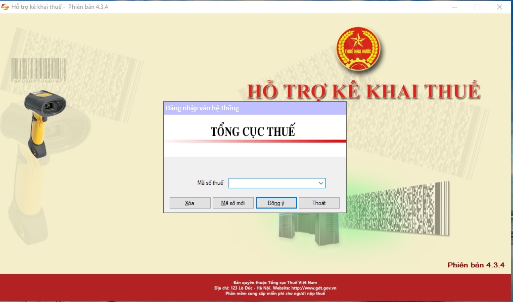 HTKK 4.3.4 mới nhất 2020 tải về và hướng dẫn những điểm mới.