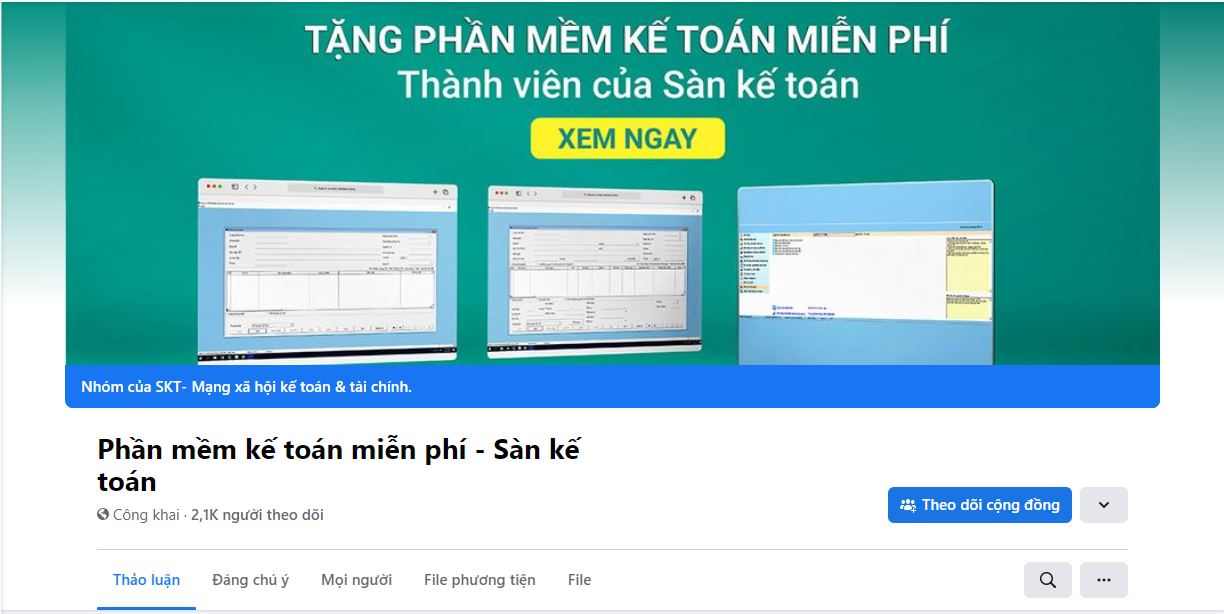 Phần mềm kế toán miễn phí