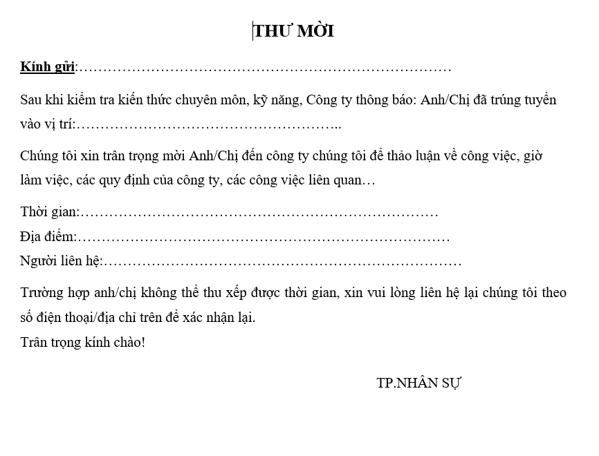 Quy trình bán hàng - Thông báo tuyển dụng