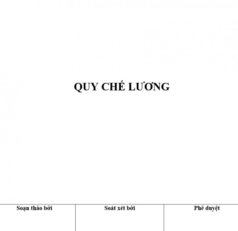 Quy trình bán hàng - Quy chế lương