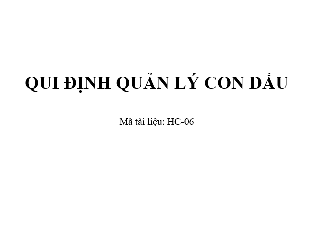 Quy định quản lý con dấu 
